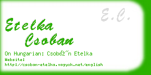 etelka csoban business card